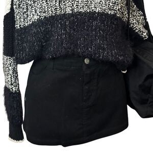 Forever 21 Denim Mini Skirt Black Size S